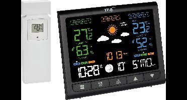 TFA Dostmann CONTRAST 35.1171.01 Draadloos weerstation Verwachting voor 12 tot 24 uur Aantal sensoren max.: 3