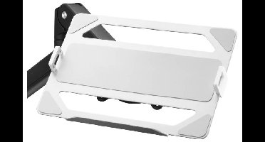 One For All Premium Laptophalterung für Monitorarm Laptophouder voor monitorarm Aantal monteerbare displays: 1 Display(s) Aluminium (mat)