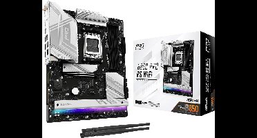 ASRock B850 Pro RS Moederbord Socket AMD AM5 Vormfactor ATX Moederbord chipset AMD® B850