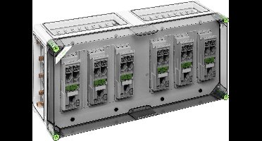 Spelsberg 4646501 GST 4365-250 Railbak Inhoud: 1 stuk(s)