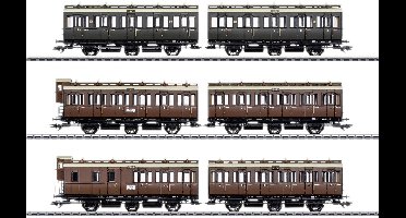 Märklin 42047 H0 set van 6 coupérijtuigen van de KPEV