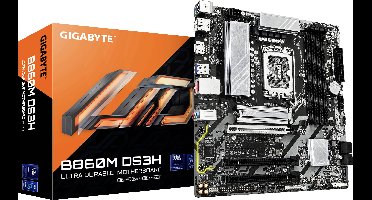 Gigabyte B860M DS3H LGA1851 MB Moederbord Socket Intel LGA 1851 Vormfactor Micro-ATX Moederbord chipset Intel® B860