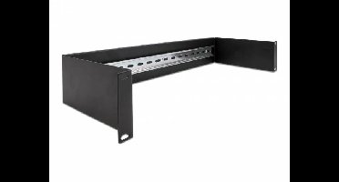Delock 66884 19 inch Inschuifsysteem voor patchkast 2 HE Zwart