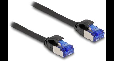 Delock 80227 RJ45 Netwerkkabel, patchkabel CAT 6A S/FTP 1.00 m Zwart 1 stuk(s)