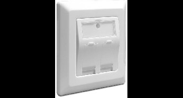 Delock 86202 Stekkerdoos Snap-In Inzet Zonder connectoren 2 poorten