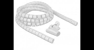 Delock 18840 Ribbelbuis Polyethyleen Wit (Ø x l) 20 mm x 2.5 m 1 stuk(s)