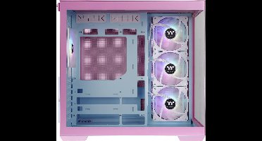 Thermaltake View 380 TG ARGB Bubble Pink Midi-tower Gaming-behuizing Pink, Blauw
