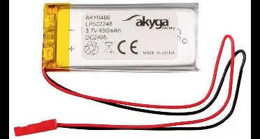 Akyga LP502248 Accupack Batterijgrootte: Speciaal LiPo 3.7 V 450 mAh