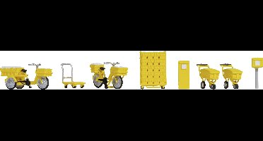 NOCH 14828 H0 postaccessoires Kant-en-klaar model