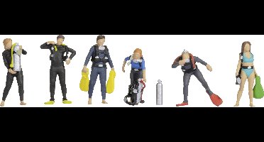 NOCH 15848 H0 Duikers figuren Geverfd, Staand