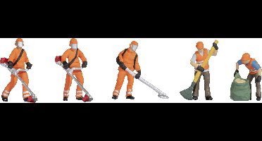 NOCH 36064 N Maaiwerkzaamheden figuren Geverfd, Staand