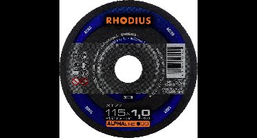 Rhodius 208698 Doorslijpschijf recht 115 mm 1 stuk(s) Staal