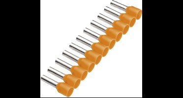 Cimco 187510 Adereindhulzen 0.5 mm² Deels geïsoleerd Oranje 500 stuk(s)