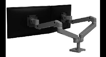 Ergotron 45-686-293 Tafelbeugel voor monitor Aantal monteerbare displays: 2 Display(s) 68,6 cm (27) Grijs In hoogte verstelbaar, Kantelbaar