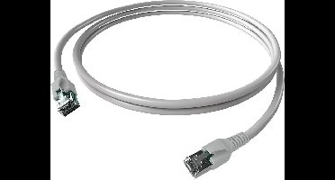 EasyLan FlexBoot Patchkabel Kat.6A, S/FTP, grijs, 2 m