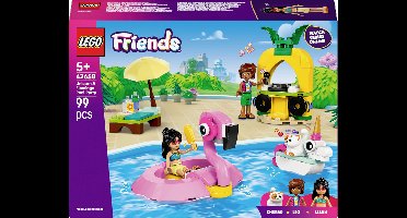LEGO® FRIENDS 42658 Zwembadparty met eenhoorn en flamingo