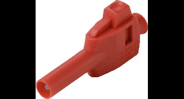 VOLTCRAFT MP-4 Laboratoriumstekker met klemaansluiting Stekker, recht Stift-Ø: 4 mm Rood 50 stuk(s) Box