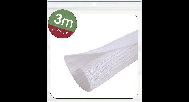 Quadrios 24CA470 24CA470 Gevlochten slang Wit Polyester 9 tot 10 mm 3 m