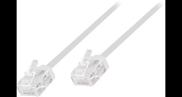 LogiLink CQ3071U RJ45 Netwerkkabel, patchkabel CAT 6A U/UTP 5.00 m Wit Extreem dun, Zeer flexibel, Vlambestendig, Halogeenvrij 1 stuk(s)
