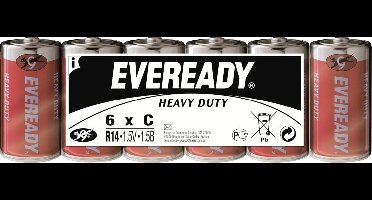 Eveready SHD C batterij (baby) Zink-kool 1.5 V 6 stuk(s)