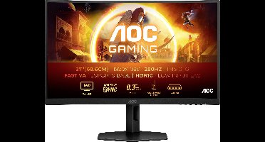 AOC C27G4ZXU Gaming monitor Energielabel E (A - G) 68.6 cm (27 inch) 1920 x 1080 Pixel 16:9 0.3 ms DisplayPort, HDMI VA LED