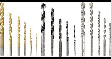 FRITZFURT 1171-3016 Multifunctionele boorset 16-delig Gezamenlijke lengte 190 mm Cilinderschacht 1 set(s)