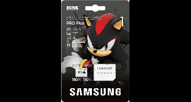 Samsung Sonic Edition - Shadow microSDXC-kaart Retail 1 TB A2 Application Performance Class, v30 Video Speed Class, UHS-I U3 Speciale editie “Sonic The
