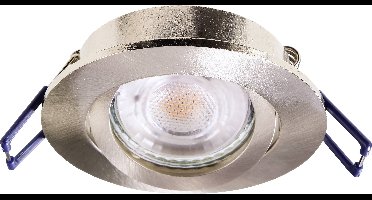 Deko Light Samsola, rund, gebürstet, Silber 110040 Plafondspot Zilver (geborsteld)