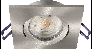 Deko Light Samsola, eckig, gebürstet, Silber 110046 Plafondspot Zilver (geborsteld)