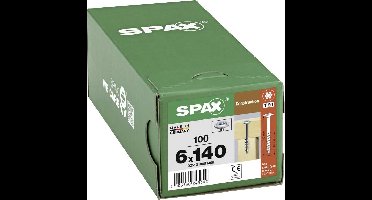 SPAX 0251010601405 R 88193 m.Spitze/T-STAR Houtschroef 6 mm 140 mm T-STAR plus Staal WIROX 100 stuk(s)