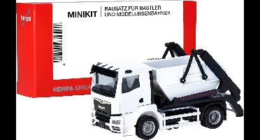 Herpa 013987 H0 Vrachtwagen MAN TGS NN afzetkipper AK12, wit
