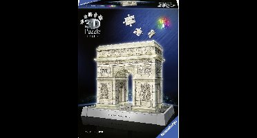 Ravensburger 12008029 RAVENSBURGER - 3D Puzzle Iconics Triumphbogen Paris - mit Licht 216 Teile Aantal puzzelstukjes: 216