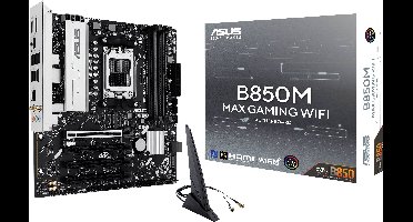 Asus B850M MAX Moederbord Socket AMD AM5 Vormfactor Micro-ATX Moederbord chipset AMD® B850