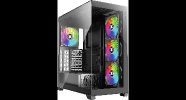 Xilence Gleam Midi-tower PC-behuizing Zwart Zijvenster