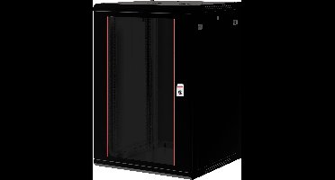 ROLINE 19-inch wandbehuizing Basic Plus 18U, 600x600 BxD zwart