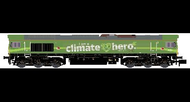 KATO K10835 N diesellocomotief Class 66 DB Cargo/Climate Hero, EP.VI.