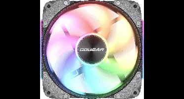 Cougar CF-ARB12HB-RGB PC-ventilator Zwart (b x h x d) 120 x 120 x 28 mm