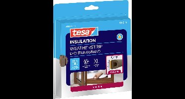 tesa D-Profil 05393-00101-01 Afdichtingstape tesamoll Bruin (l x b) 6 m x 9 mm 6 m