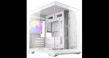 Antec 0-761345-10218-6 Mini-tower PC-behuizing Wit 3 voorgeïnstalleerde ventilators, Zijvenster