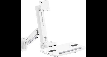 SpeaKa Professional SP-MM-951 Monitor-wandbeugel Aantal monteerbare displays: 1 Display(s) 43,2 cm (17) - 124,5 cm (49) Zwart In hoogte verstelbaar, Zwenkbaar,