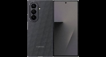 Samsung SAMSUNG Carbon Shield Case Z Fold7 Black Set (hoesje + beschermglas) Samsung Samsung Z Fold7 Zwart Stootbestendig