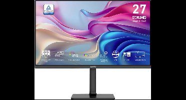 MSI MODERN MD272UPHGDE LCD-monitor Energielabel F (A - G) 68.6 cm (27 inch) 3840 x 2160 Pixel 16:9 4 ms DisplayPort, HDMI IPS LCD