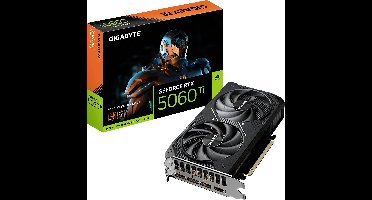 Gigabyte Nvidia GeForce RTX 5060 Ti Videokaart GeForce RTX 5060 Ti 8 GB GDDR7-RAM PCI-Express, HDMI, DisplayPort