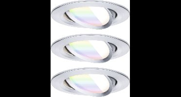 Paulmann 92435 LED-plafondlamp, LED-inbouwlamp 6 W Aluminium (gedraaid)