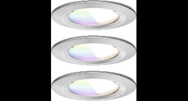 Paulmann 92450 LED-plafondlamp, LED-inbouwlamp 6 W IJzer (geborsteld)