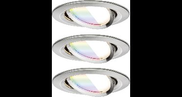 Paulmann 92434 LED-plafondlamp, LED-inbouwlamp 6 W IJzer (geborsteld)