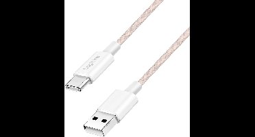 LogiLink CU0325 USB-C-kabel USB 2.0 USB-A stekker, USB-C stekker 1.5 m Roze