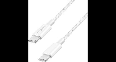 LogiLink CU0340 USB-C-kabel USB 2.0 USB-C stekker 0.5 m Wit