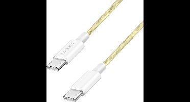 LogiLink CU0353 USB-C-kabel USB 2.0 USB-C stekker 1 m Geel