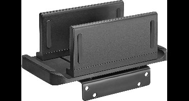 LogiLink BP0210 Mini-PC-houder Afstand tot de muur (max.): 7 cm Zwart 1 stuk(s)